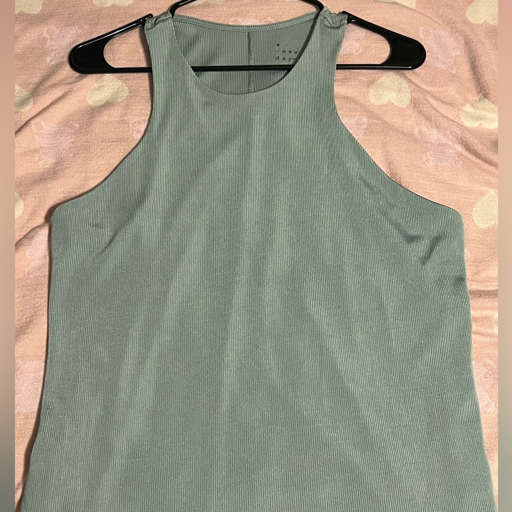 a new day Women's Ribbed Tank Top - Mint Green